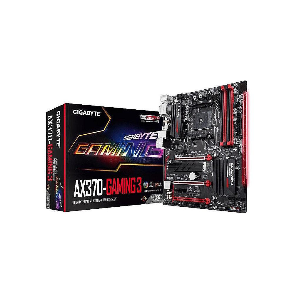 Gigabyte GA-AX370-Gaming 3 ATX Mainboard Sockel AM4 GL/USB3.1/M.2/HDMI/DVI