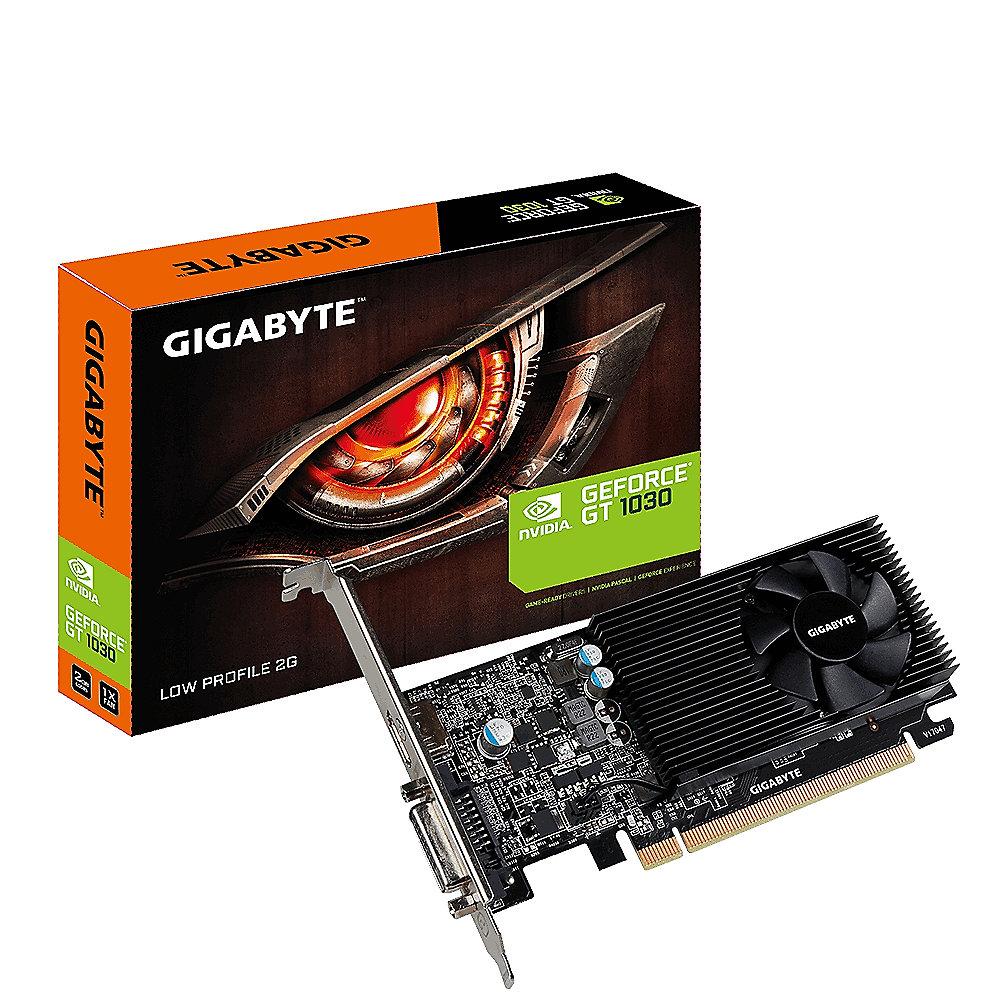 Gigabyte GeForce GT 1030 2GB GDDR5 Grafikkarte DVI/HDMI Low Profile