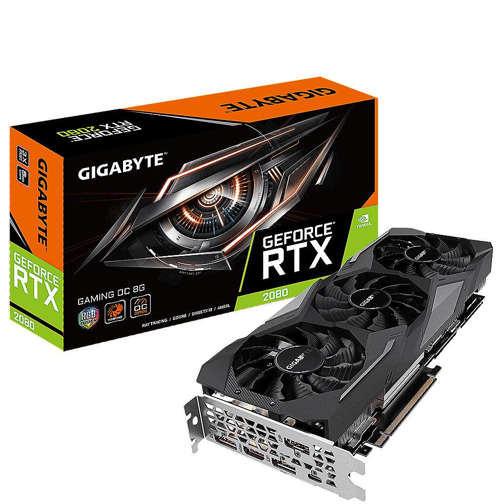 Gigabyte GeForce RTX 2080 Gaming OC 8GB GDDR6 Grafikkarte HDMI/3xDP/USB-C