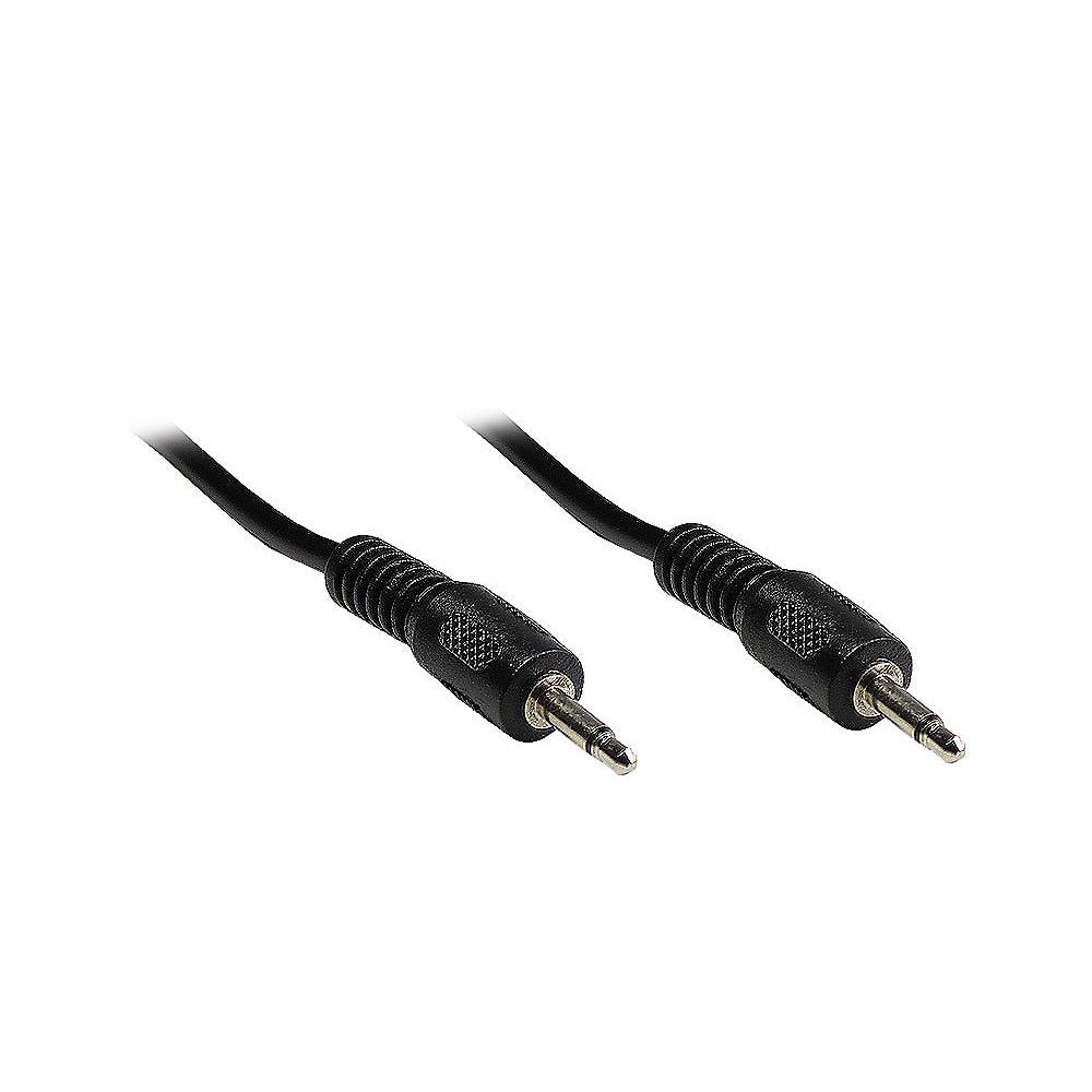Good Connections 3,5mm Klinkenkabel 3m Stecker - Stecker Audio Mono schwarz