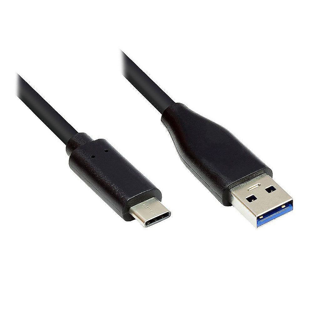 Good Connections Anschlusskabel 1m USB 3.0 USB-C zu USB 3.0 A schwarz