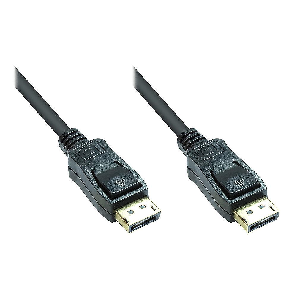 Good Connections DisplayPort 1.2 Anschlusskabel 1m beidseitig vergoldet schwarz