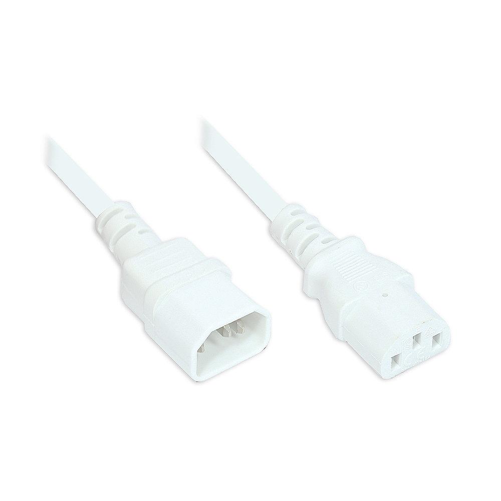 Good Connections Kaltgeräteverlängerung 0,5m C14 an C13 weiß