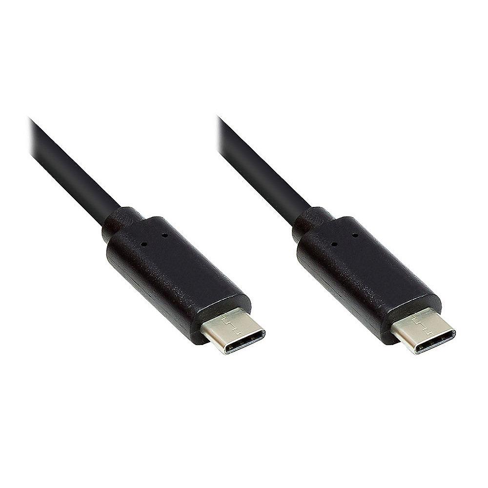 Good Connections Lade- und Datenkabel USB 3.1 USB-C beidseitig 0,2m schwarz