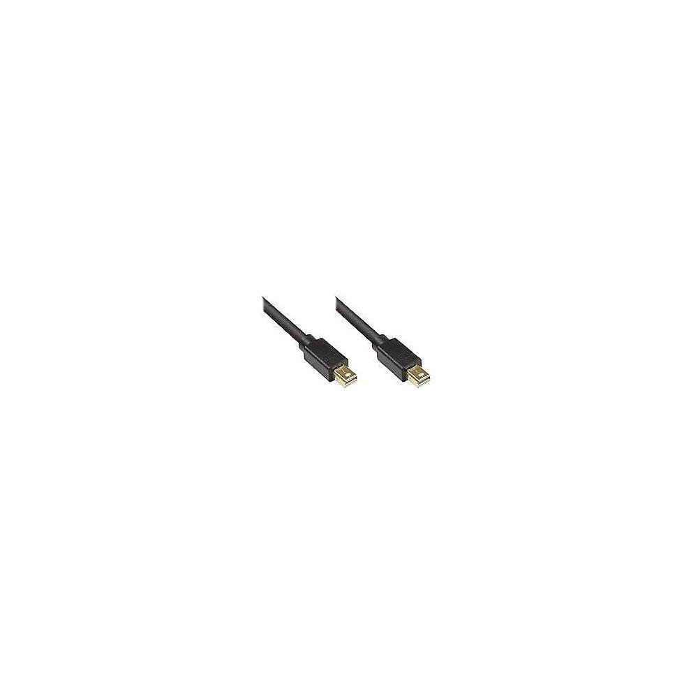 Good Connections Mini DisplayPort 1.1 Anschlusskabel 3m vergoldet schwarz