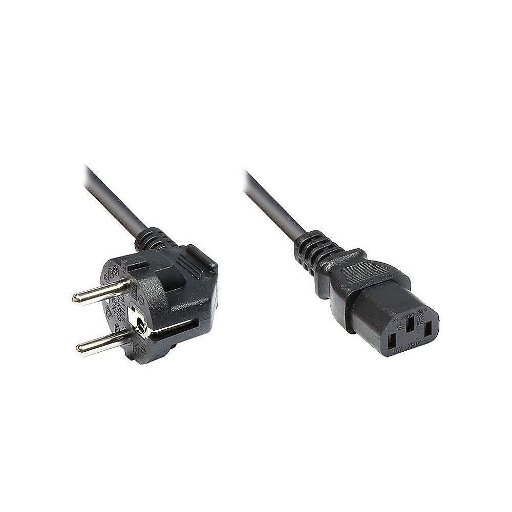 Good Connections Netzkabel 10m Schutzkontakt-Stecker zu Kaltgeräte-Bu. schwarz