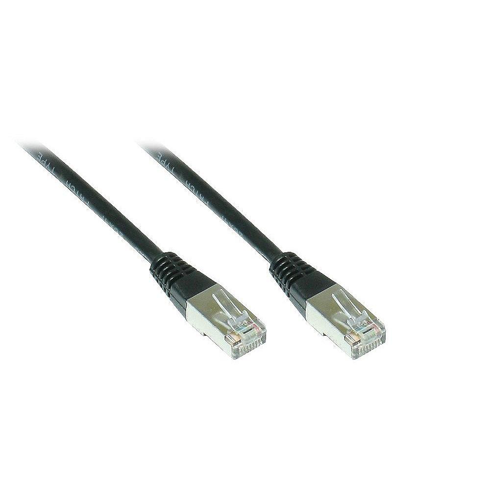 Good Connections Patch Netzwerkkabel RJ45 Cat 5e SF/UTP 1m  Schwarz