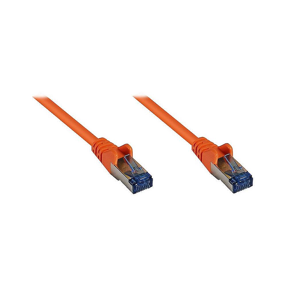 Good Connections Patchkabel Cat. 6a S/FTP, PiMF halogenfrei 500MHz orange 25m