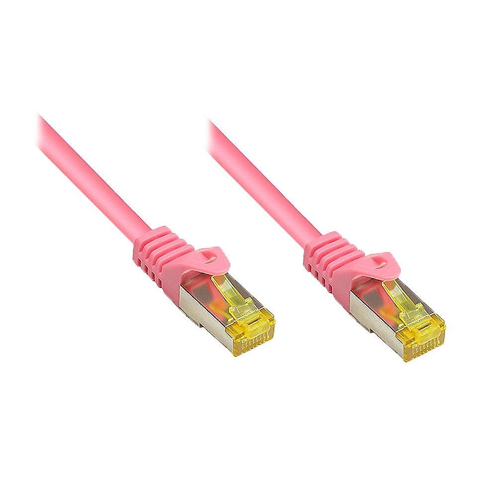 Good Connections Patchkabel mit Cat. 7 Rohkabel S/FTP 40m magenta