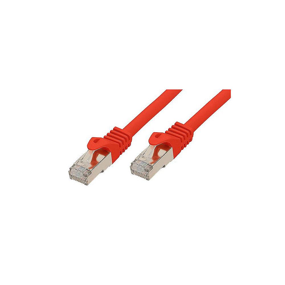 Good Connections Patchkabel mit Cat. 7 Rohkabel S/FTP rot 0,5m