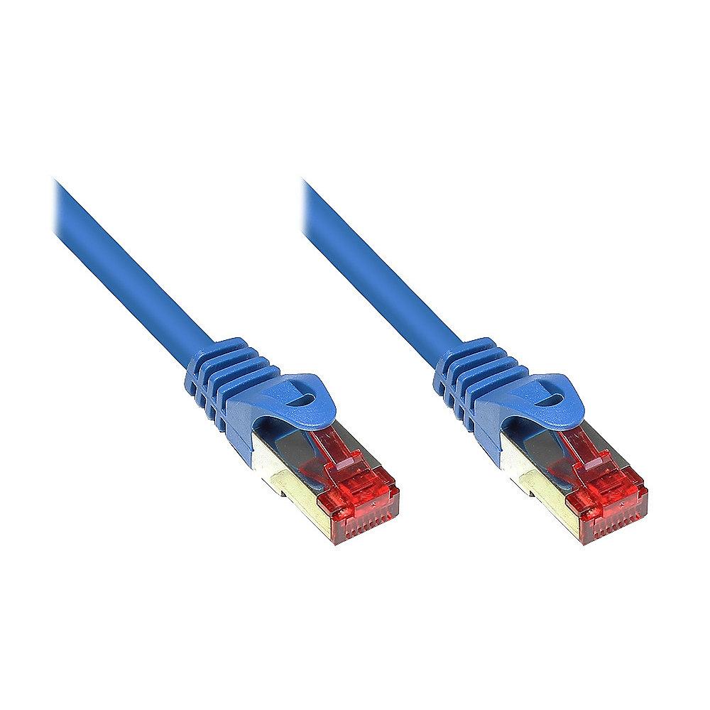 Good Connections RNS Patchkabel Cat.6 S/FTP PiMF PVC 250MHz 0,15m blau