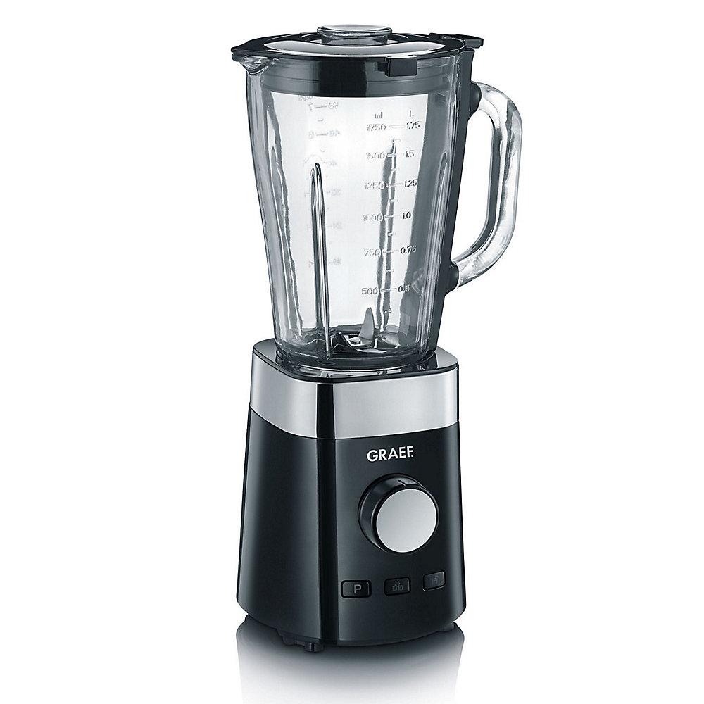 Graef TB 502 Standmixer mit 2-teiligem Zubehör Set, schwarz, Graef, TB, 502, Standmixer, 2-teiligem, Zubehör, Set, schwarz