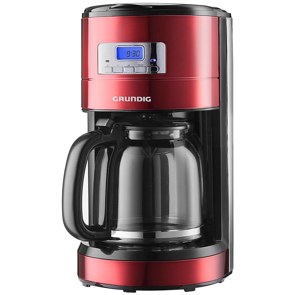 Grundig KM 6330 Programmierbare Kaffeemaschine Red Sense Rot / Edelstahl, Grundig, KM, 6330, Programmierbare, Kaffeemaschine, Red, Sense, Rot, /, Edelstahl