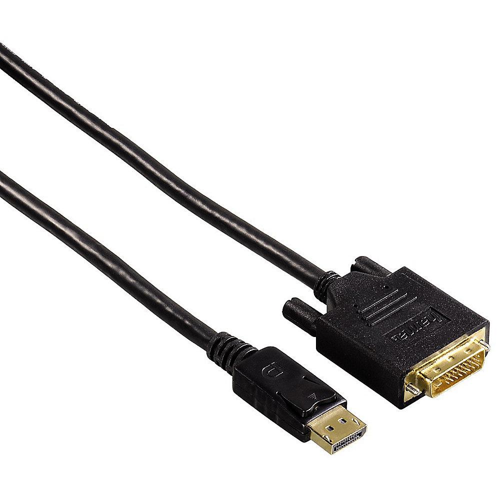 Hama DisplayPort Adapterkabel 1,8m DP zu DVI St./St. schwarz