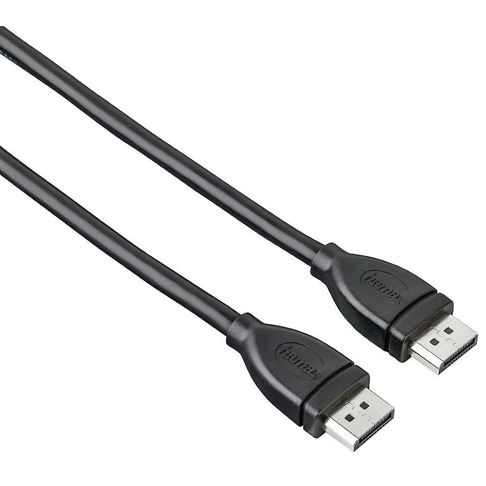 Hama DisplayPort Kabel 1,8m 4K UHD 3D St./St. schwarz