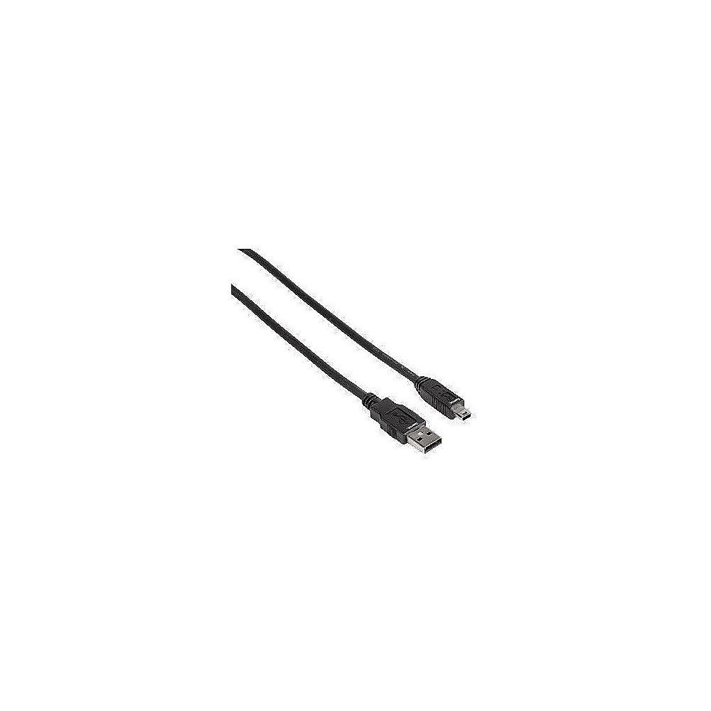 Hama USB 2.0 Kabel 1,8m Typ-A zu mini-B St./St. schwarz