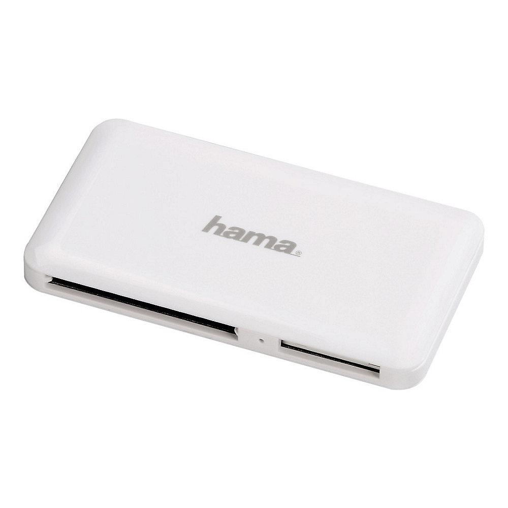 Hama USB 3.0 Multikartenleser "Slim" SD/microSD/CF/MS weiß