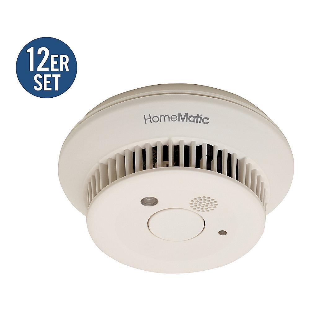 HomeMatic 12er Set 131408A2 10-Jahres Funk-Rauchmelder HM-Sec-SD-2