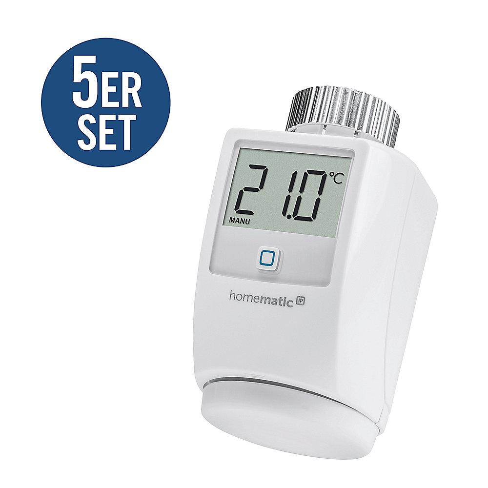 Homematic IP 5er Set Heizkörperthermostat HMIP-eTRV