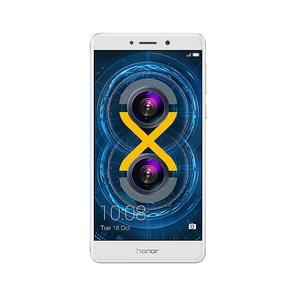 Honor 6X silver Android Smartphone mit Dual-Kamera