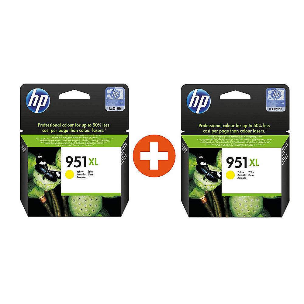HP 951XL Original Druckerpatrone Gelb (CN048AE) für ca. 1.500 Seiten (2 Stück)