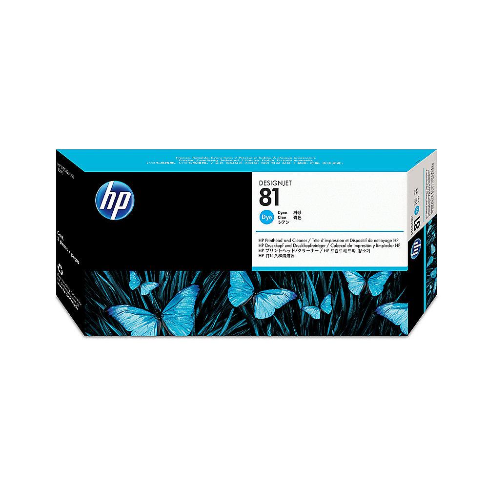 HP C4915A Original Druckkopf 81 cyan   Reiniger