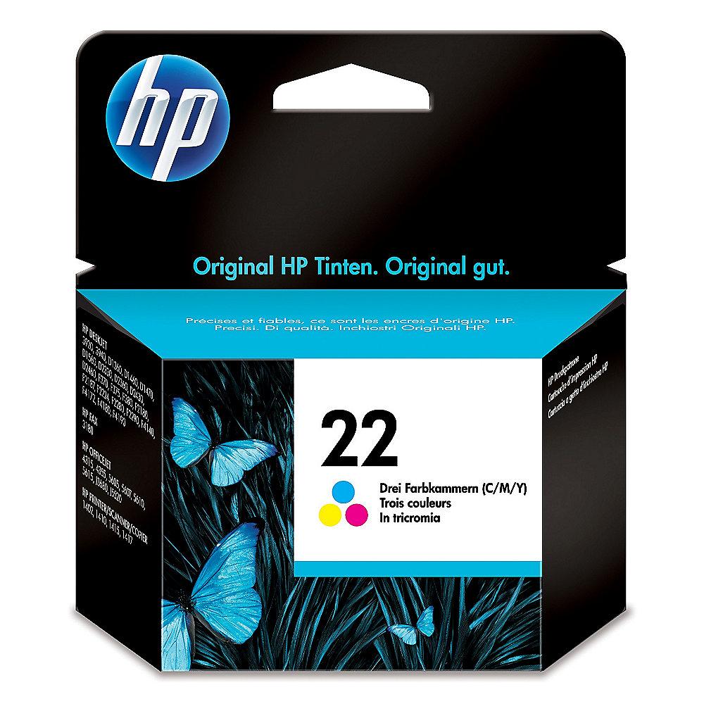 HP C9352AE Original Druckerpatrone 22 dreifarbig (cyan, magenta, gelb)