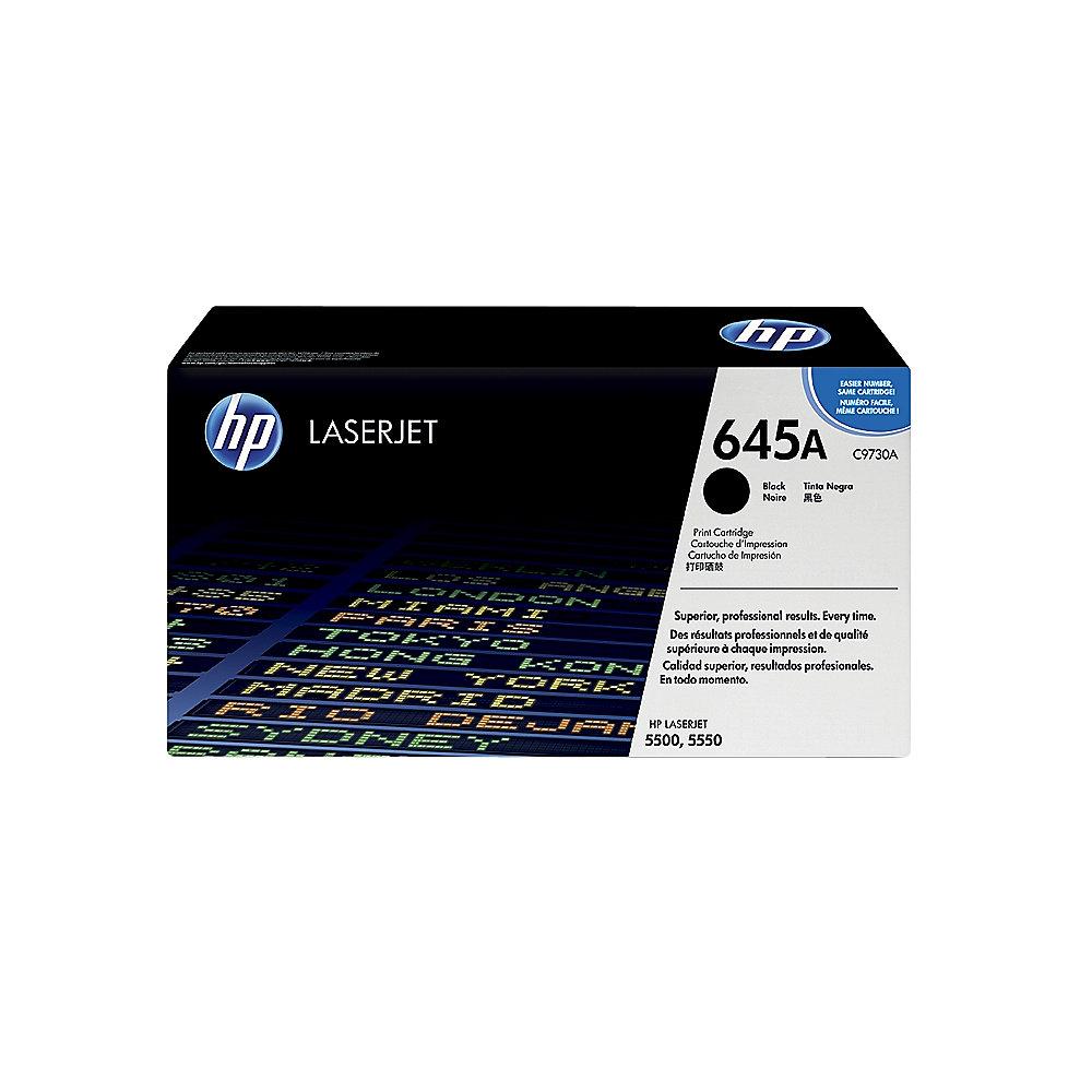 HP C9730A Original Tonerkassette 645A Schwarz für ca. 13.000 Seiten