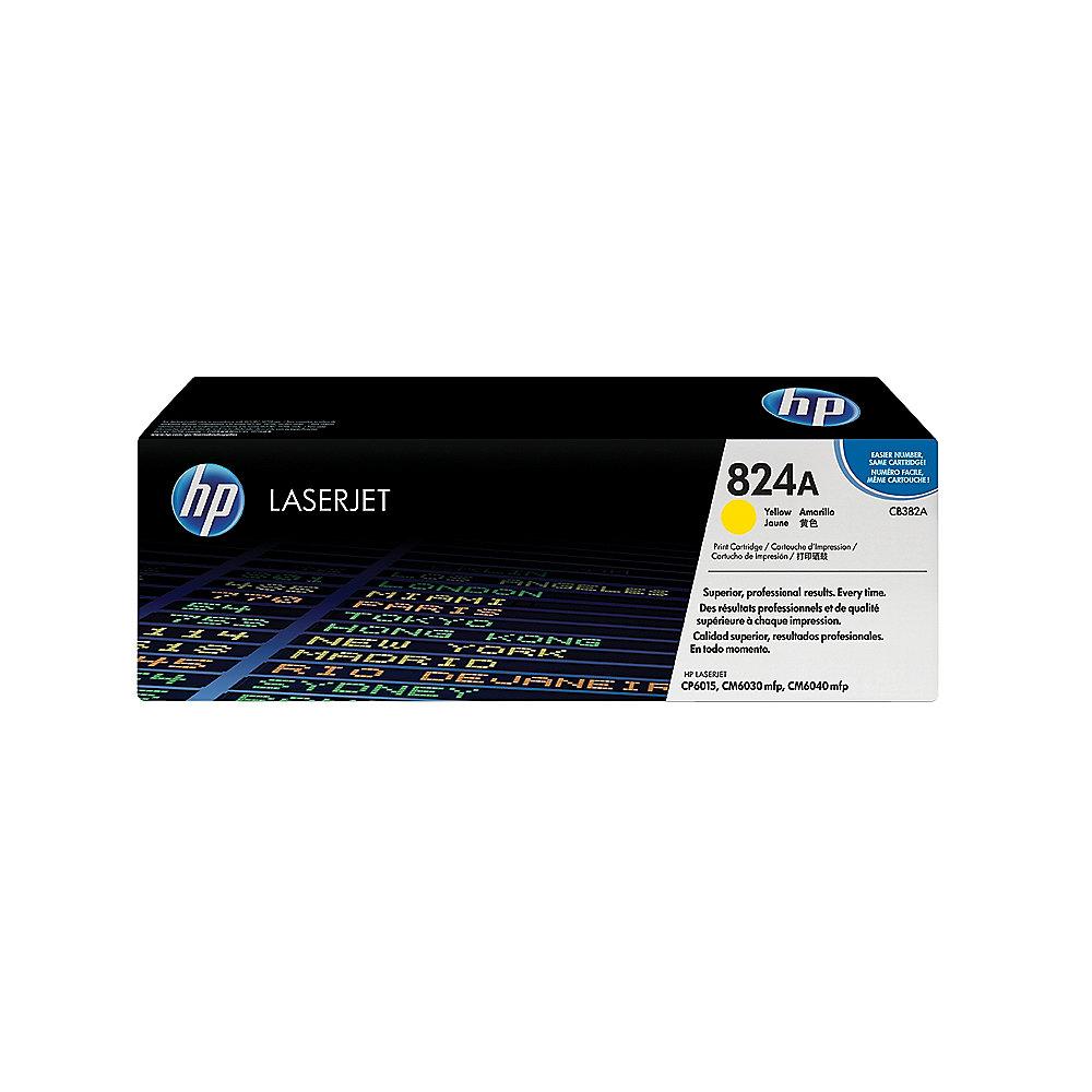 HP CB382A Original Tonerkassette 824A gelb