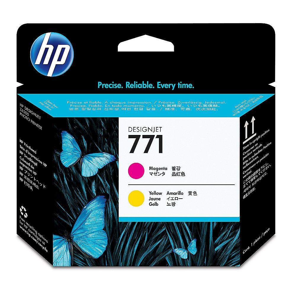 HP CE018A Original Druckkopf 771 gelb und magenta