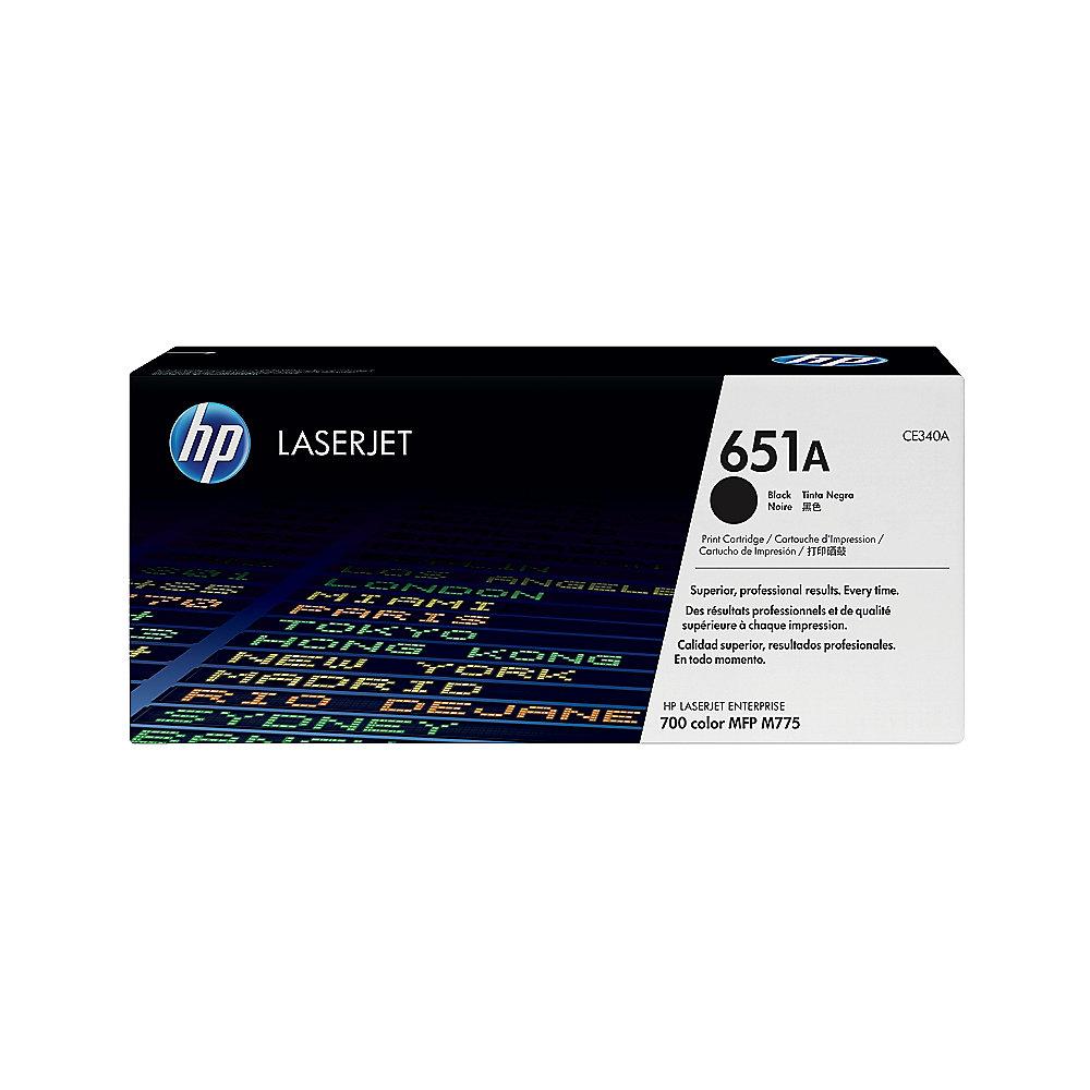 HP CE340A Original Tonerkassette 651A schwarz