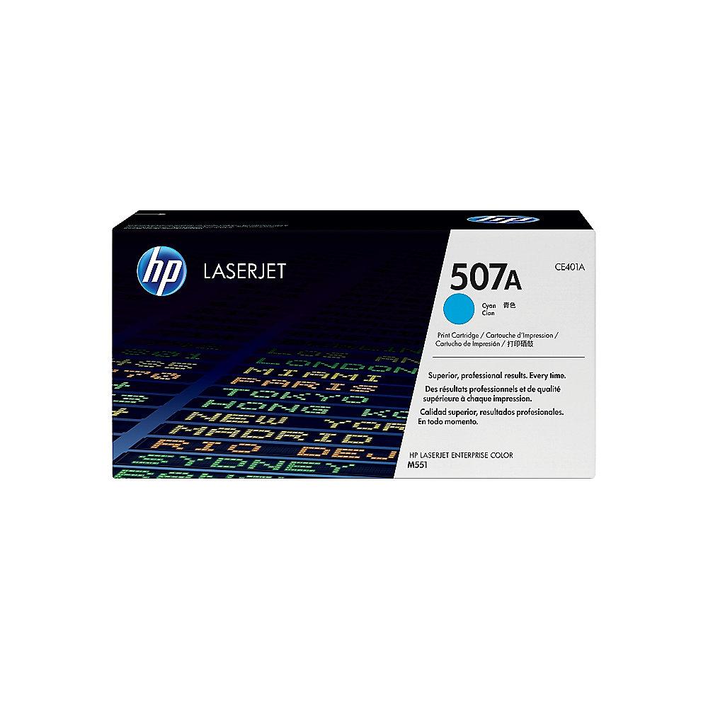 HP CE401A Original Tonerkassette 507A cyan, HP, CE401A, Original, Tonerkassette, 507A, cyan