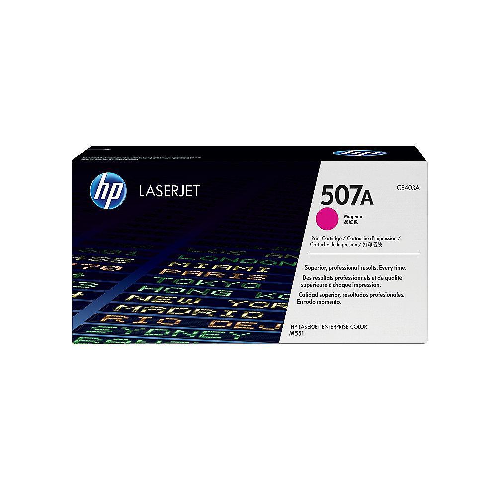 HP CE403A Original Tonerkassette 507A magenta