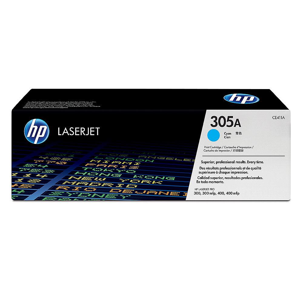 HP CE411A Original Tonerkassette 305A cyan