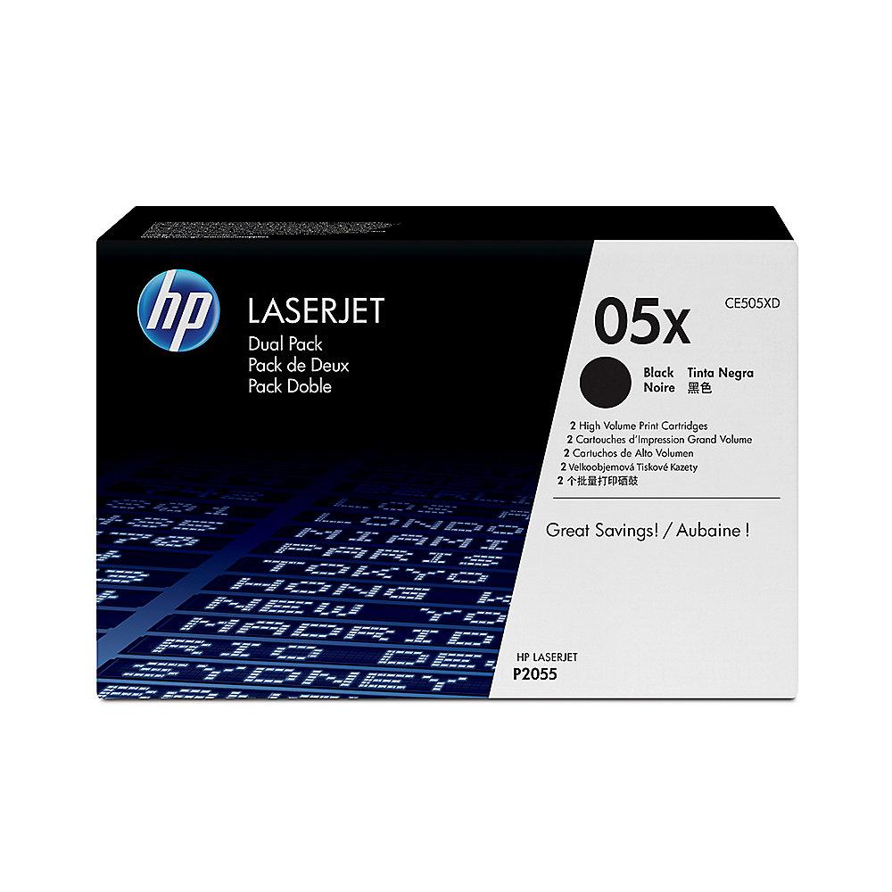 HP CE505XD 2x Original Tonerkassette 05X Schwarz   25€