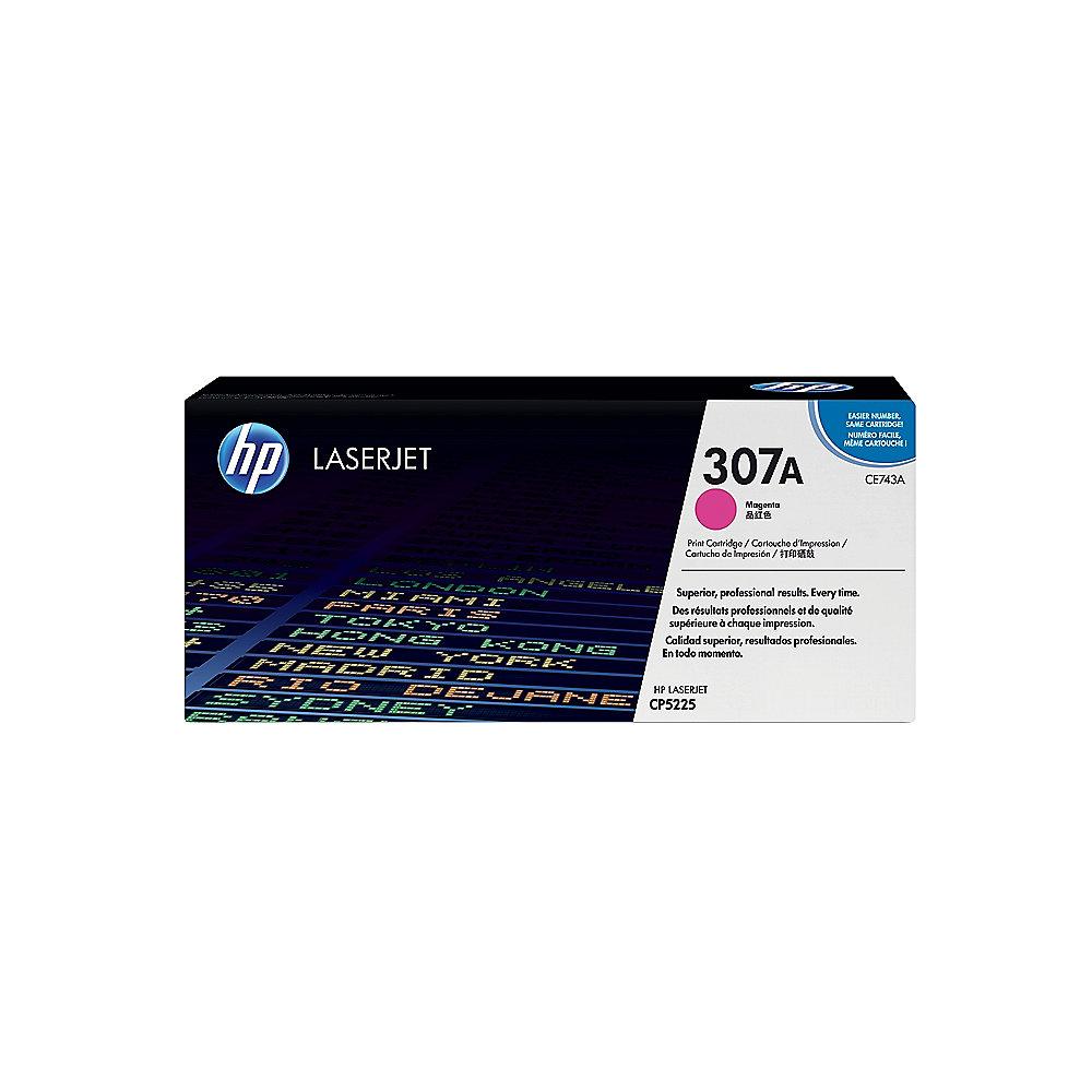 HP CE743A Original Tonerkassette 307A magenta