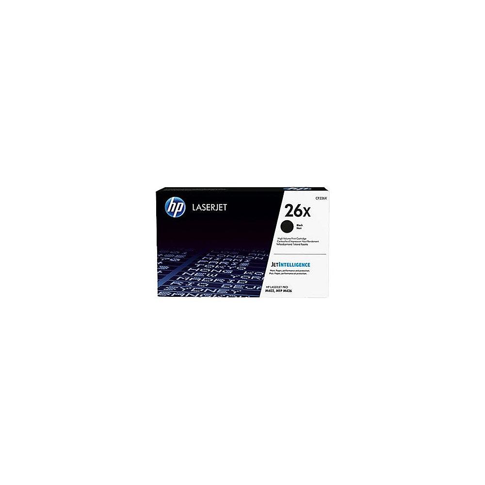 HP CF226X Original Toner 26X Schwarz für ca. 9.000 Seiten