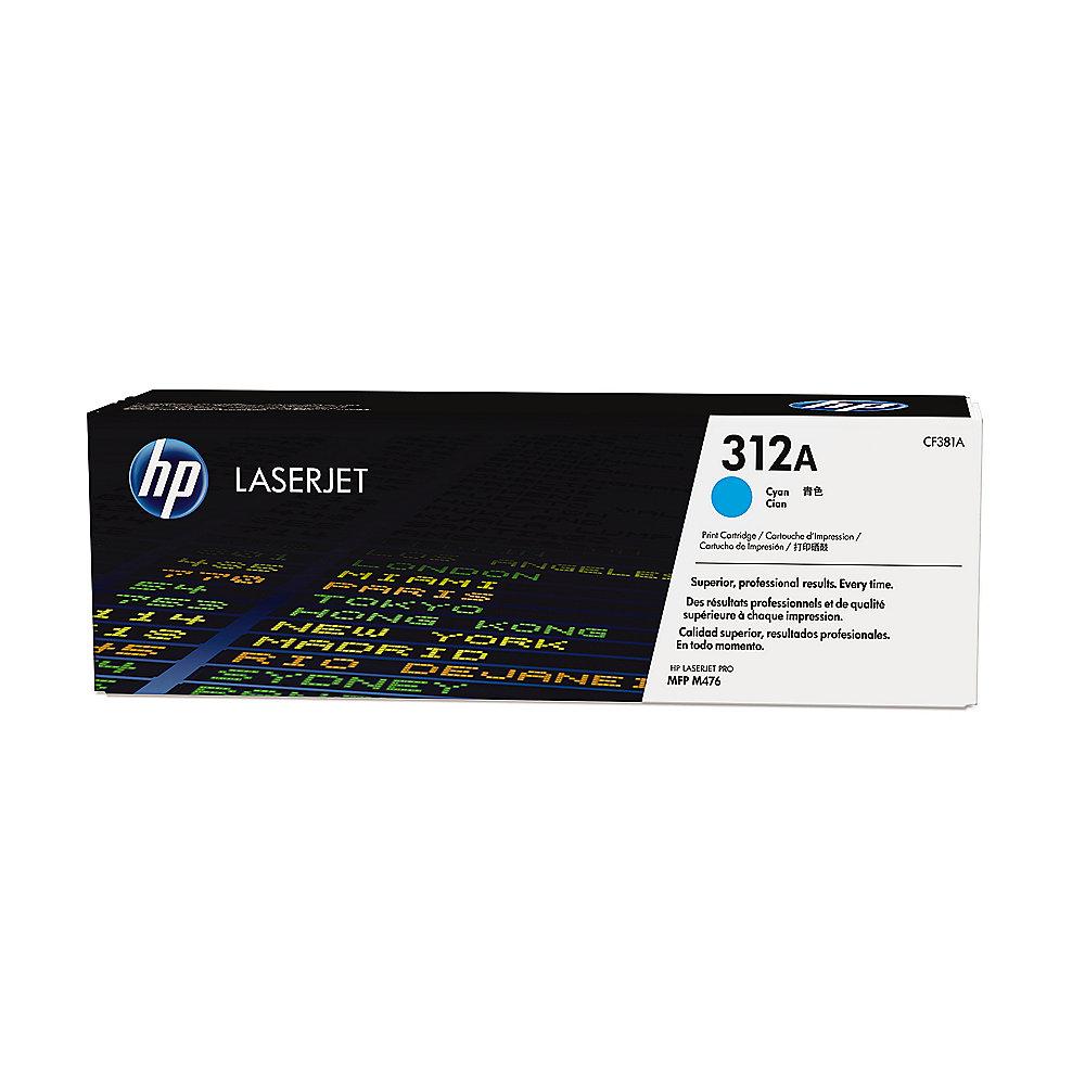 HP CF381A Original Tonerkassette 312A Cyan