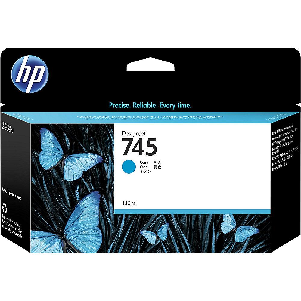 HP F9J97A Original Druckerpatrone 745 cyan für Z2600 Z5600