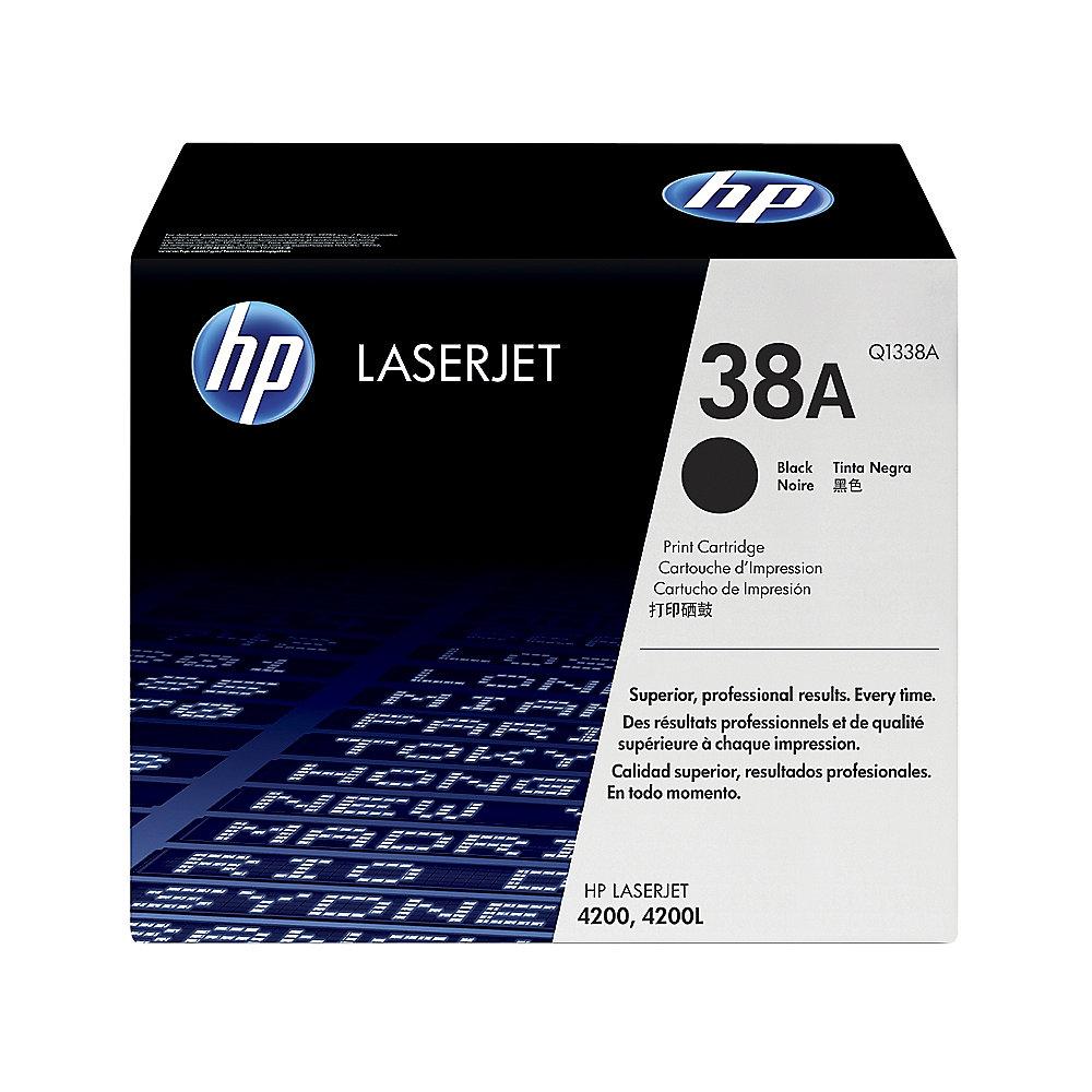 HP Q1338A Original Tonerkassette 38A Schwarz für ca. 12.000 Seiten