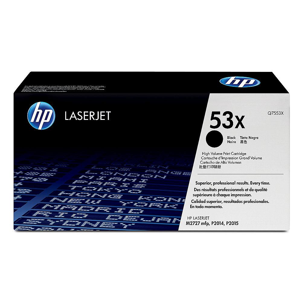 HP Q7553X Original Tonerkassette 53X schwarz mit hoher Kapazität