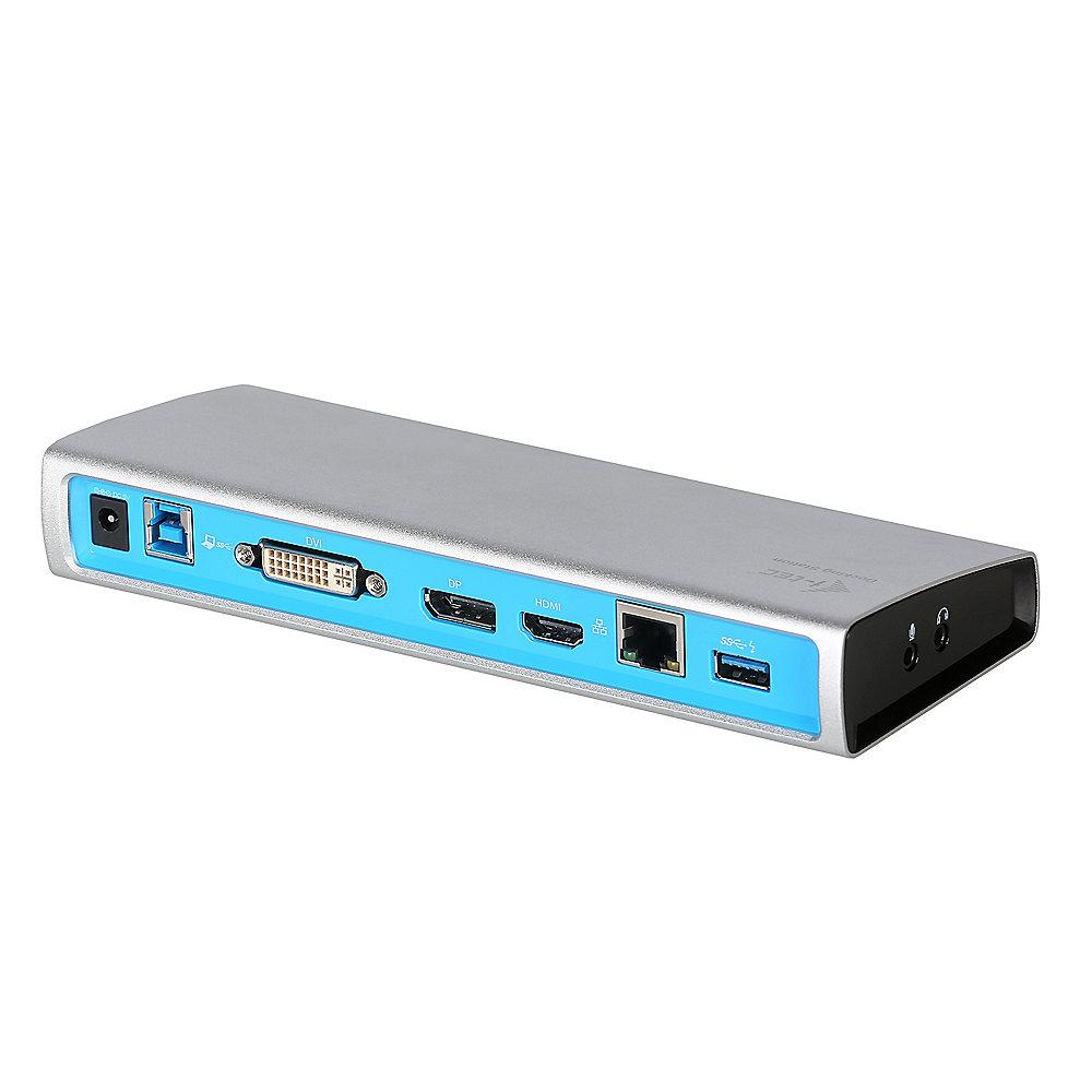 i-tec USB 3.0 Dual Docking Station HDMI/ DVI/DP Full HD  2560x1600 Gigabit