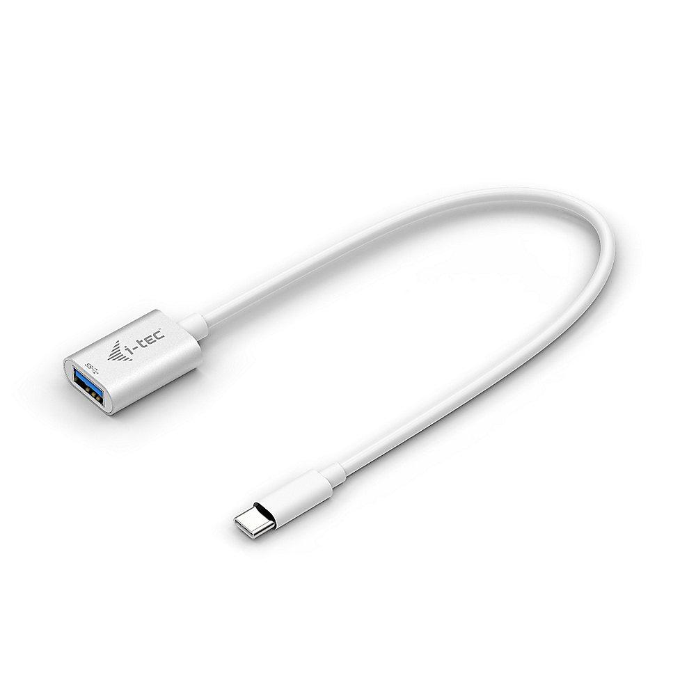 i-tec USB 3.1 Adapterkabel 0,2m Typ-C zu 3.1/3.0/2.0 Typ-A St./Bu. weiß