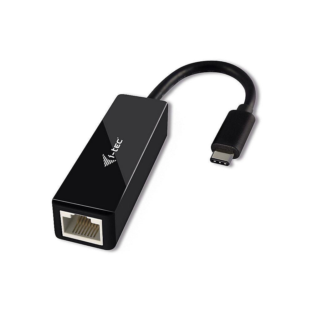 i-tec USB 3.1 Netzwerk Adapter Typ-C zu Gigabit-Ethernet TB3 St./Bu. schwarz, i-tec, USB, 3.1, Netzwerk, Adapter, Typ-C, Gigabit-Ethernet, TB3, St./Bu., schwarz