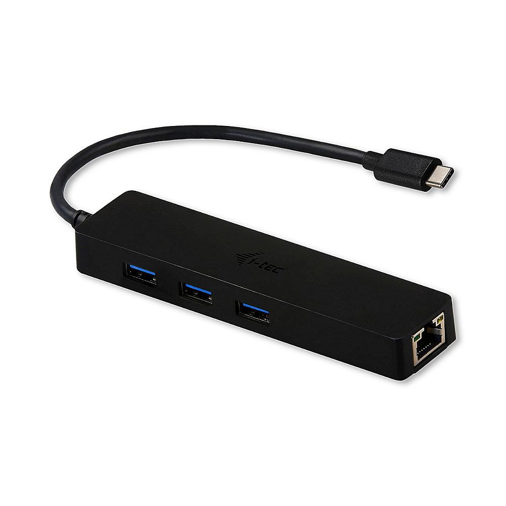 i-tec USB-C Slim HUB 3-Port mit Gigabit Ethernet Adapter Thunderbolt 3 kompatib.