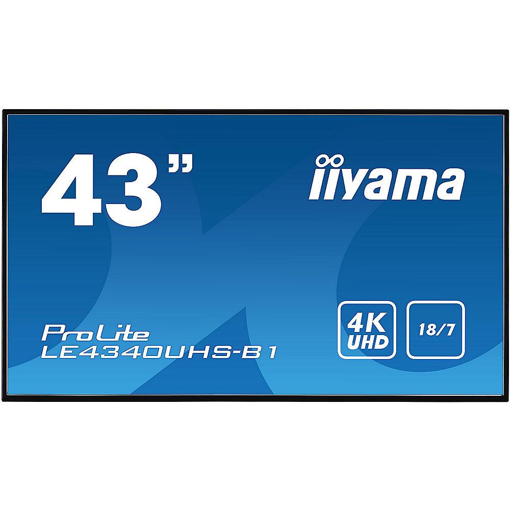 iiyama LE4340UHS-B1 43"/109cm 4K UHD Monitor HDMI/DVI/VGA LS