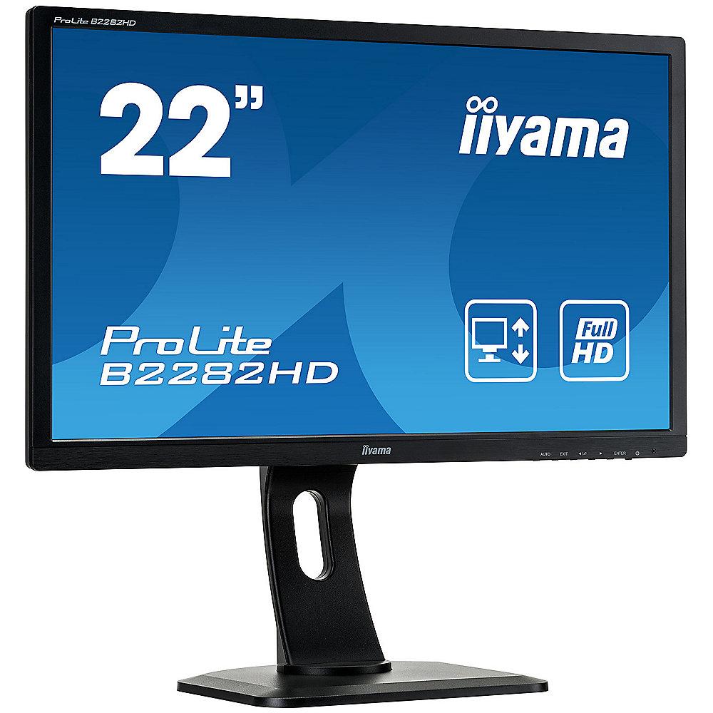 iiyama ProLite B2283HS-B3 54,6cm (21") Full-HD VGA/DP/HDMI 1ms 80Mio:1 LS