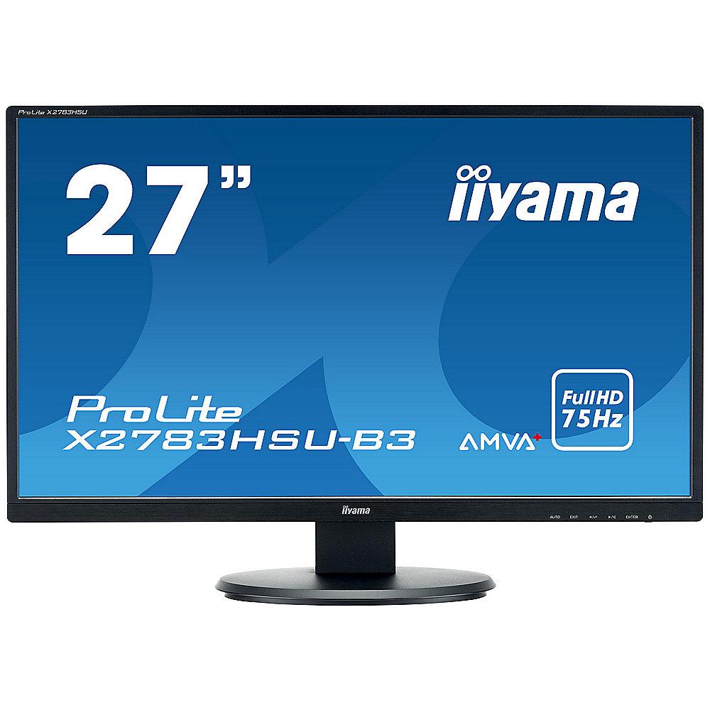 iiyama ProLite X2783HSU-B3 68,6cm (27") 16:9 FullHD VGA/DP/HDMI 4ms LS