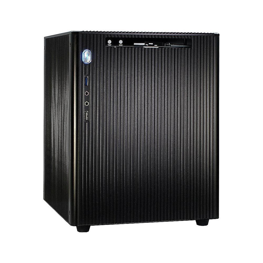 InterTech ITX E-M5 Black Gehäuse - USB3.0 schwarz (ohne Netzteil)