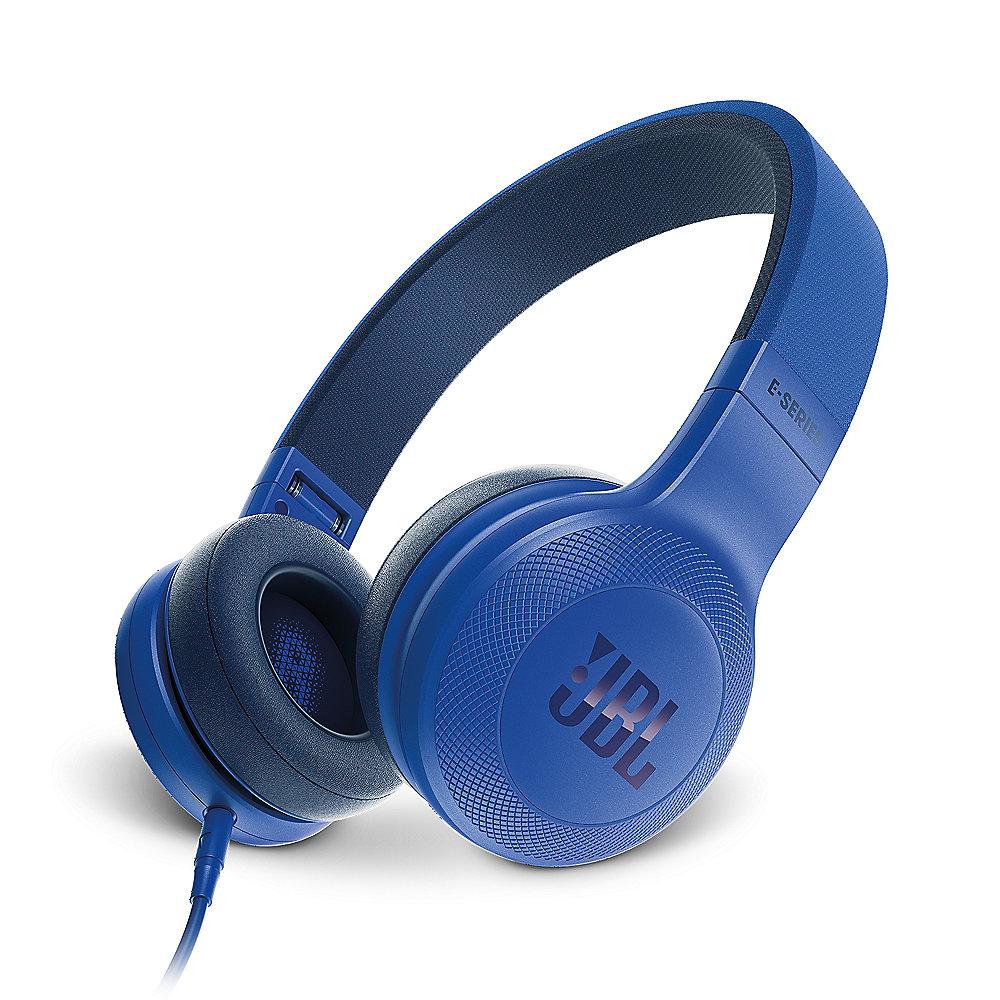 JBL E35 Blau- On Ear- Kopfhörer mit Mikrofon Kabelfernbedienung